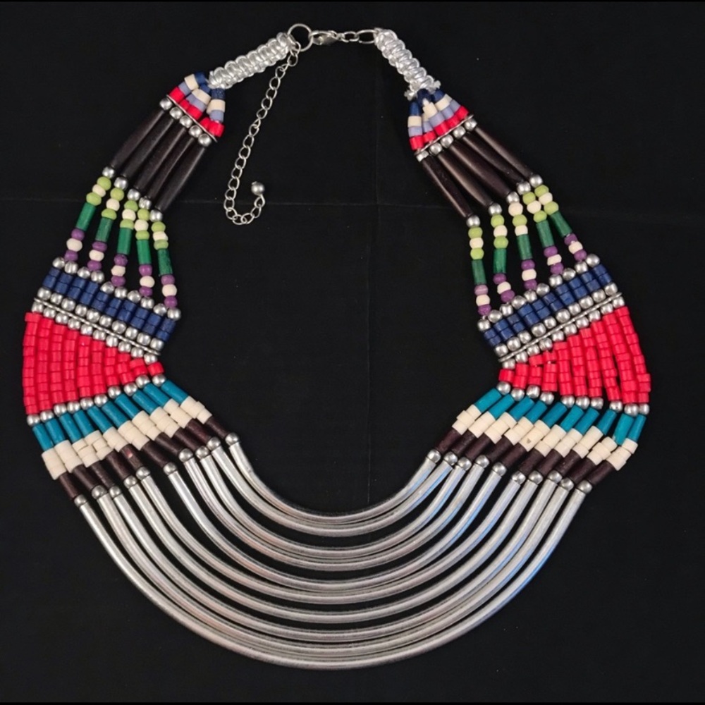 2/$20 Beautiful Tribal Beaded Necklace